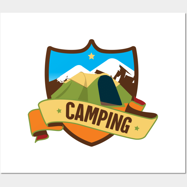 Camping Outdoor Adventure Wall Art by LR_Collections